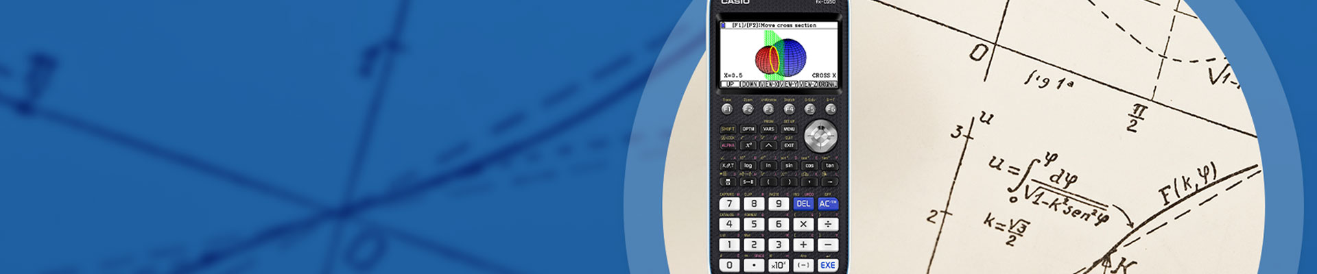 Anschaulich: Der neue Grafikrechner fx-CG50 stellt 3D-Graphen dar